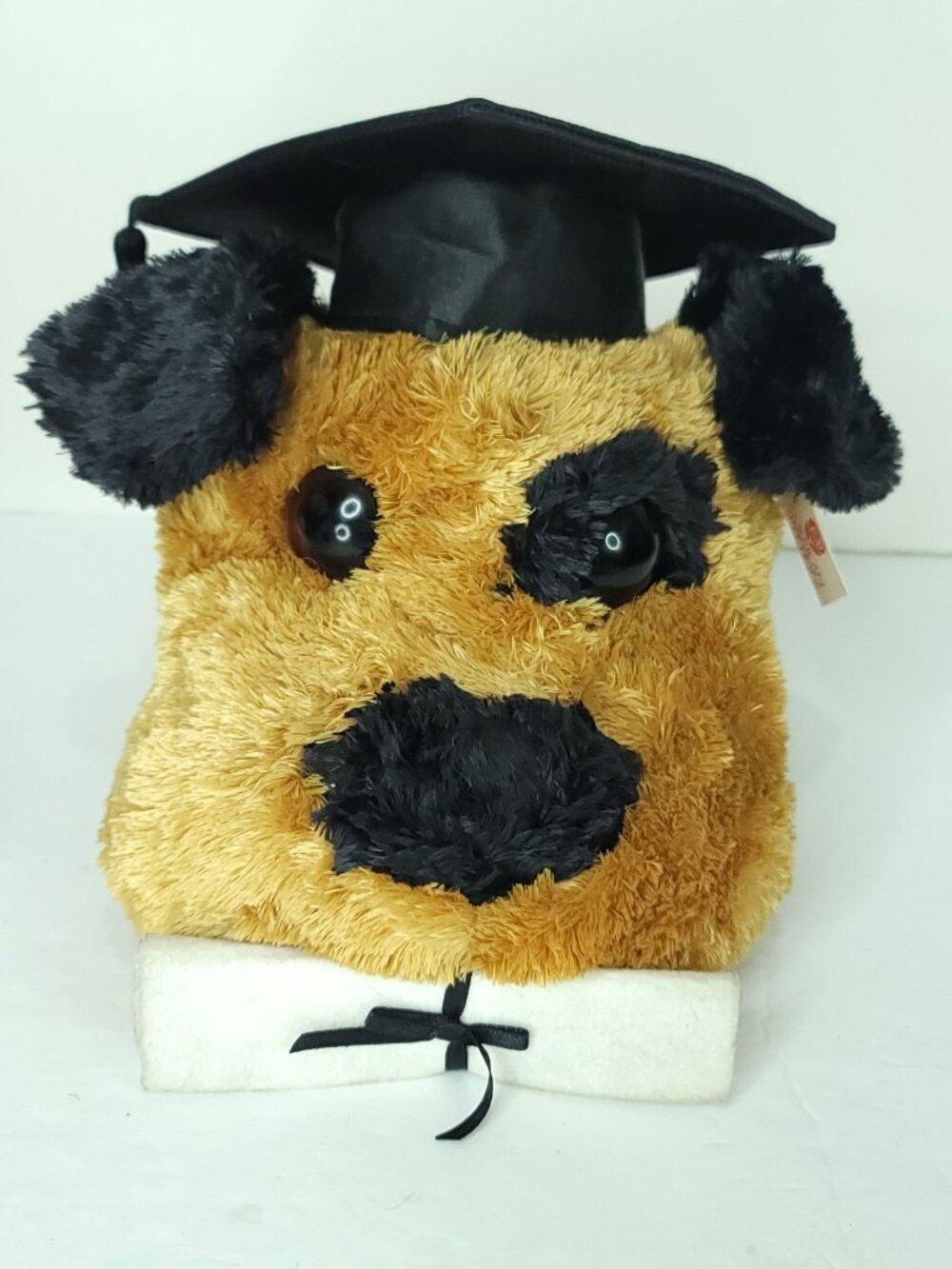 American Greetings Grad Brown Puppy Dog Cap Diploma Tassel Stuffed Animal  12" L